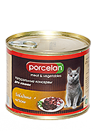 Porcelan® Говядина с печенью для взрослых кошек