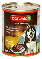 Porcelan® Говядина с печенью для взрослых собак