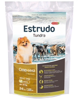 Estrudo Tundra (Оленина) для взр.собак мелкихпород с чувств. пищ.
