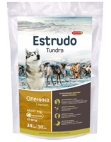 Estrudo Tundra (Оленина) для взр.собак средних  пород с чувств. пищ.