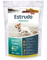 Estrudo Atlantica (Белая рыба) для взрослых собак мелких пород склонных к аллергии