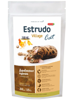 Estrudo Village Cat (Деревенская курочка) д/кошек для крас. шерсти